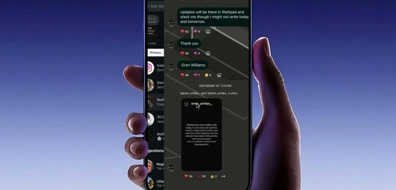 The Direct inbox with the Primary tab open. Working DMs here narrow the fault to one group chat or channel.