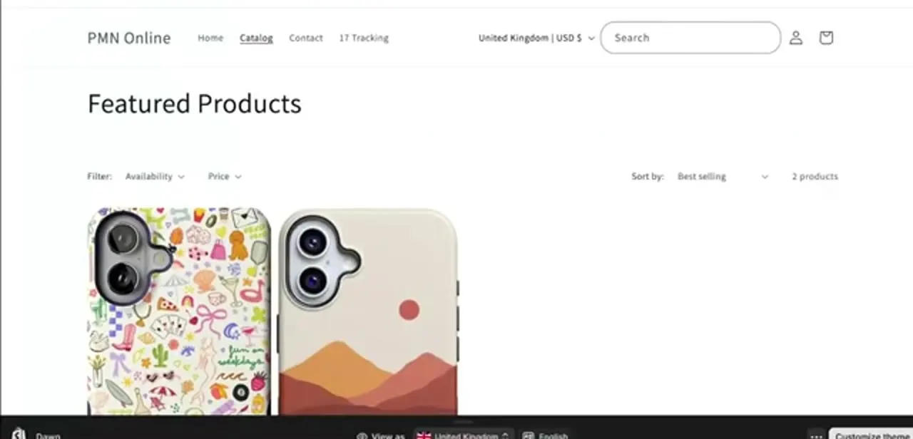 A storefront collection page with filter and sort options. Each combination of filters can generate its own URL, all canonicalized back to this main page.